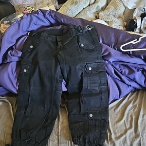 Morbid Threads Dark Cargo Capris